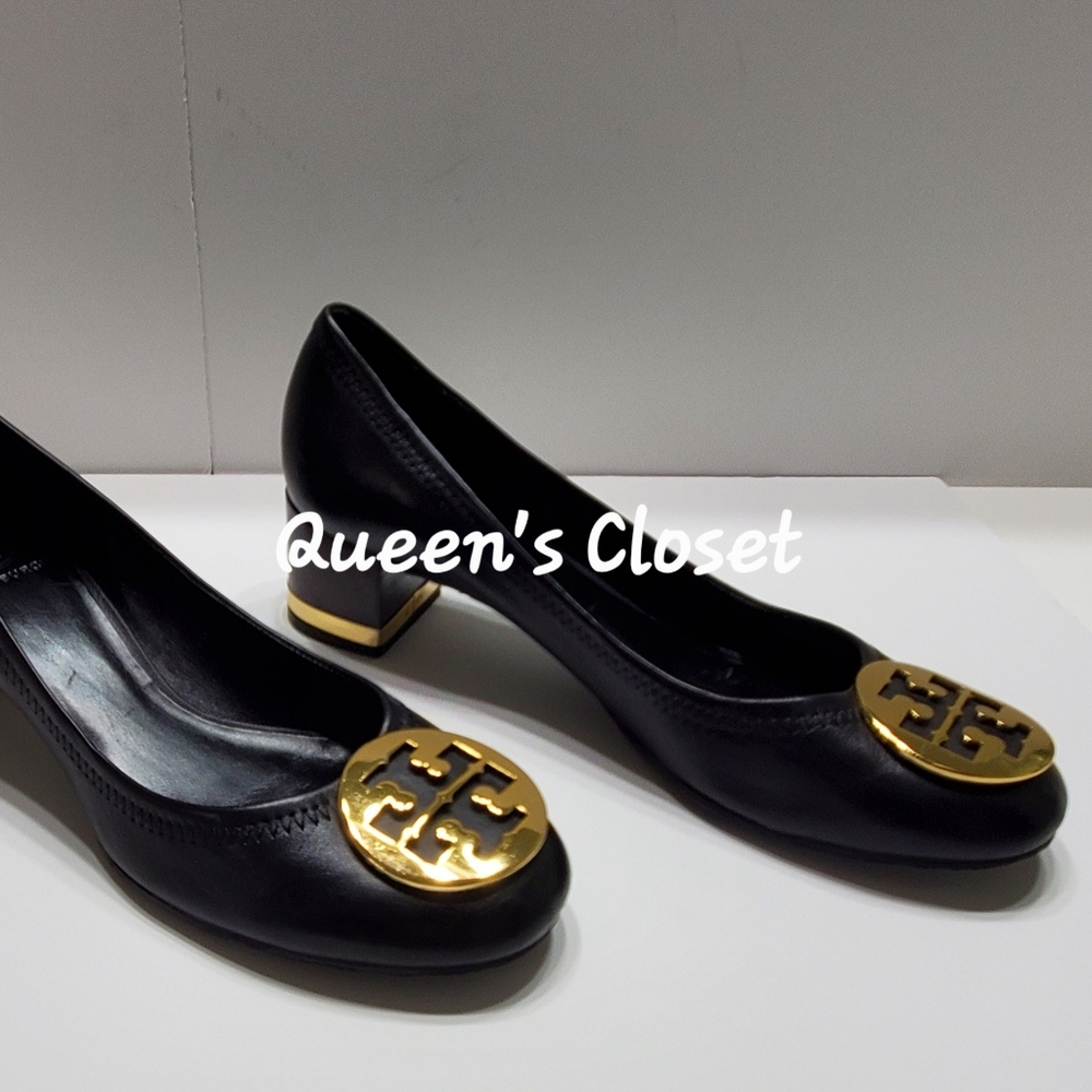 Tory Burch | Janey Leather Block Heel Pumps